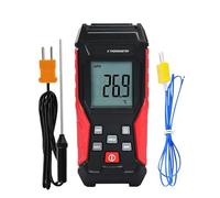 Thermomètre numérique thermocouple avec deux sondes thermocouples type K -328 °F ~ 2501 °F - Compteur de température CVC avec écran LCD rétroéclairé Max/Min, stockage de données