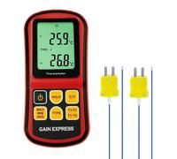 Thermomètre numérique Thermocouple - Double canal - -150 à 1767 °C - Rétroéclairé