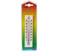 Generique - Thermomètre plastique STIL -10°/+60°C 138x35 Blanc