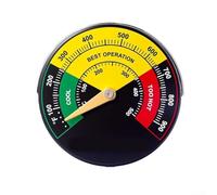 Thermomètre Poêle pour bois Alliage Aluminium 6cm pour robuste(D) | pour Grand pour cadran lisible, lecture à distance, surveillance feu pour efficace, design ergonomique, pour idéal salon