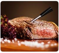 Thermomètre pour barbecue - Thermomètre à viande pour la cuisine - Cuisson parfaite des viandes - Sans fil, avec application - 1 unité - Métal