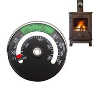 Thermomètre Pour Cheminée, Compteur De Température Pour Poêle À Bois Avec | Grand Cadran, Thermomètre Magnétique Pour Poêle À Bois, Accessoires De Cheminée Pour Dessus De Cuisinière Et Poêles À Granulé