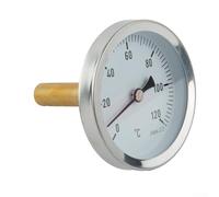 Thermomètre pour gril Analogique 0-120°C Insertion 1/2" Thermomètre | Lecture continue, reste dans le four, échelle 0-120°C, pour idéal surveillance cuisson ouvrir