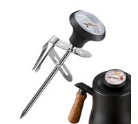 Thermomètre pour lait vaporisé sonde de lecture instantanée avec crochet | Thermomètre pour boissons grillées steak, poulet, fromage, pain, friture et
