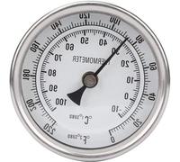 Thermomètre pour le brassage de la bière avec filetage NPT 1/2" - Accessoire de brassage avec plaque d'affichage en métal