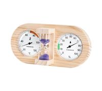 Thermomètre pour Sauna,Moniteur d'Humidité - Moniteur De Température De Sauna À Cadre En Bois À Montage Murale,Pour Intérieur Maison Bureau