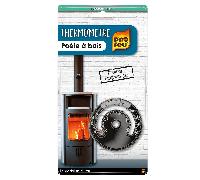Thermomètre Pyrofeu fixation magnétique pour poêle à bois