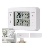 Thermomètre Réfrigérateur Solution Décongélation Sécurité Alimentaire Thermomètre Frigo Sans Fil Double Capteur Alarme Continue Cuisine Chambre Appartement Thermomètre Congélateur