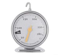 Thermomètre Rôtir Grand pour cadran Lisible Immédiat Thermomètre | Acier inoxydable pour robuste, verre protecteur, plage 50-280°C, pour idéal four et friteuse, lecture instantanée