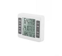 Thermomètre sans fil avec alarme pour réfrigérateur intérieur extérieur | Surveillance à double capteur, alertes d'alarme fortes, utilisation du réfrigérateur et de la chambre