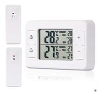 Thermomètre sans fil pour réfrigérateur et congélateur - Virex® - 2 capteurs sans fil - Thermomètre intérieur/extérieur