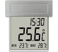 TFA Dostmann Thermomètre Vision Solar 30.1035 – Solaire, grand affichage – Argent