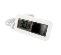 Thermomètre solaire numérique avec capteur de température externe pour réfrigérateur, congélateur, aquarium et surveillance à faible entretien