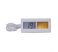 Thermomètre solaire numérique LCD capteur avec câble de 1 m de portée -50 à 70 °C pour serre maison jardin unité ABS blanc