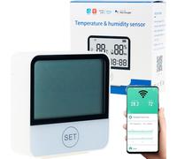 Thermomètre Station météo Sans fil Hygromètre Horloge Wifi Tuya
