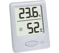 TFA Dostmann Thermométre-hygromètre numérique, 30.5041.02, humidité dans Maison, hygromètre pour éviter Les moisissures, Climat intérieur sain avec Smiley, avec Zones de Confort, Blanc