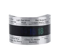 Thermomètre Vin LCD Précision Immédiate Bracelet Acier Inoxydable pour Dégustation Maison Caves Événements Cuisine Pique-niques Suitable for Toutes Bouteilles