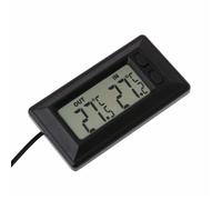 Thermomètre Voiture Intérieur/Extérieur, Affichage LCD Numérique, Câble 1,5m, pour Température Véhicule .