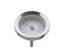 Thermomètre WMF Vitalis grand, pièce de rechange pour cuiseur vapeur, couvercle rond en verre, acier inoxydable Cromargan poli, va au four