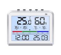 Thermomètres numériques à écran LCD, hygromètre, thermomètre hygromètre avec rétroéclairage et fonction calendrier pour usage domestique