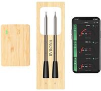 Thermomètres numériques pour barbecue avec Bluetooth et 2 sondes - Thermomètres sans fil pour des résultats de cuisson parfaits