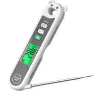 Thermomètres numériques pour viande avec sonde rabattable, mise en marche/arrêt automatique, pour rôtir, cuire et griller
