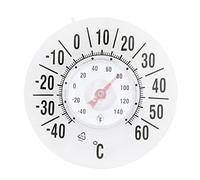 Thermomètres ronds en plastique pour portes et fenêtres Thermomètres pour portes et fenêtres extérieures Type de pointeurs 40-60 ℃ / 40-140 °F pour la météo intérieure et extérieure