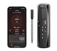 ThermoPro TempPro 150M Thermometre Cuisine Sans Fil pour Barbecue, Termometre Cuison Bluetooth avec APP Intelligente, Sonde de Cuisson pour Four, Gril, Cuisine, Fumoir, Sous Vide et Friteuses à Air