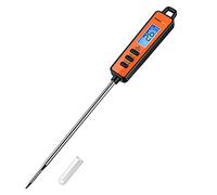 ThermoPro TP01S Thermometre Cuisine à Lecture Instantané avec Longue Sonde de Cuisson Thermometre Patisserie Numérique pour Boissons Chaudes Termometre Cuison avec Écran LCD avec Rétroéclairage