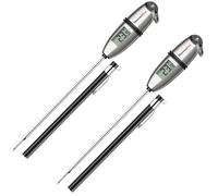 ThermoPro TP02S-2 Thermomètre de Cuisson Numérique 5 Secondes Thermometre Instantané Thermomètre pour Boissons Chaudes Lait Les Confiseries avec Longue Sonde