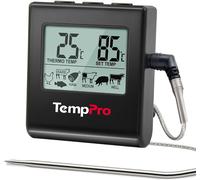 ThermoPro TP16 : Thermomètre numérique pour grill, avec minuterie et sonde, de couleur noire