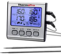 ThermoPro TP17 Thermomètre de barbecue température du four et à coeur grillade, affichage en °C / °F, pâtisserie