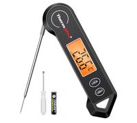 ThermoPro TP19HB Thermomètre Cuisine Numérique avec Sonde Température Alimentaire - Thermomètre Cuisson Four étanche Rétroéclairé pour Barbecue, Grill, Fumoir, Huile, Friture, Bonbons