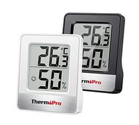 ThermoPro TP49 Petit Hygromètre Numérique D'intérieur Thermomètre D'ambiance Moniteur de Température et Humidimètre pour le Confort du Bureau à Domicile Thermomètre de Reptile