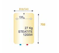Thermor chauffe-eau électrique Stéatis - 100 L - vertical