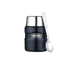 Thermos 123188 Porte-Aliments Isotherme Thermos « King » 0,47 L Bleu Marine, À Double Paroi