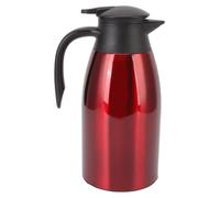 Thermos 2L en acier inoxydable, carafe à café isolée, couleur rouge