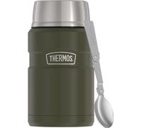 Thermos 710 ml alimentaire avec cuillère pliante et gobelet - vert armée