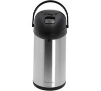 Thermos à 4 litres en acier inoxydable avec pompe – Carafe isotherme durable et élégante pour les boissons chaudes et froides – Bouteille isotherme à double paroi pour une conservation prolongée de la