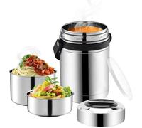 Thermos à soupe à large bouche grand thermos alimentaire à 3 couches de 61 oz bouteille de nourriture chaude en couches avec