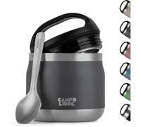 Thermos Alimentaire Chaud&Froid-Boite Repas Isotherme avec Cuillère-Gamelle Isotherme Adulte ou Bébé,Travail,Bureau,École,Gris,400ml