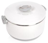 Thermos alimentaire en acier inoxydable, 4,2 L, blanc