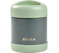 Thermos alimentaire en inox minéral gris et vert sauge (300 ml)