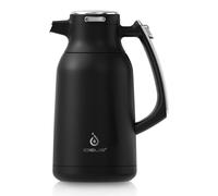 Thermos carafe à café - Inox - 2 litres - Noir - Isolation sous vide