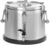 Thermos en acier avec robinet pour le transport des aliments 15L - Hendi 710135