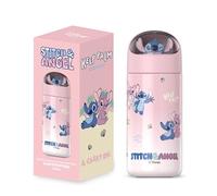 Thermos en Acier Inoxydable,350ml Thermos De Dessin Animé En Acier Inoxydable Pour Enfant Réutilisable Étanche Bouteille d'eau,Rose