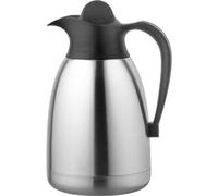 Thermos en acier inoxydable avec bouchon à vis noir 1,5 l