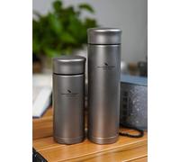 Thermos en titane avec filtre, 450 ml, sport, vélo, voyage, randonnée, camping, gourde