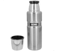 THERMOS Gourde isotherme en acier inoxydable mat 470 ml - 4003.205.047 - Passe au lave-vaisselle - Conserve au chaud pendant 12 heures et au froid - Sans BPA