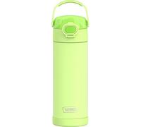 Thermos Gourde isotherme pour enfant - 0,47 l - Vert fluo - En acier inoxydable - 12 h au froid - Passe au lave-vaisselle - Étanche sans boissons gazeuses - Pour l'école